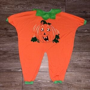 Vintage Pumpkin Halloween Costume Kids Size 2